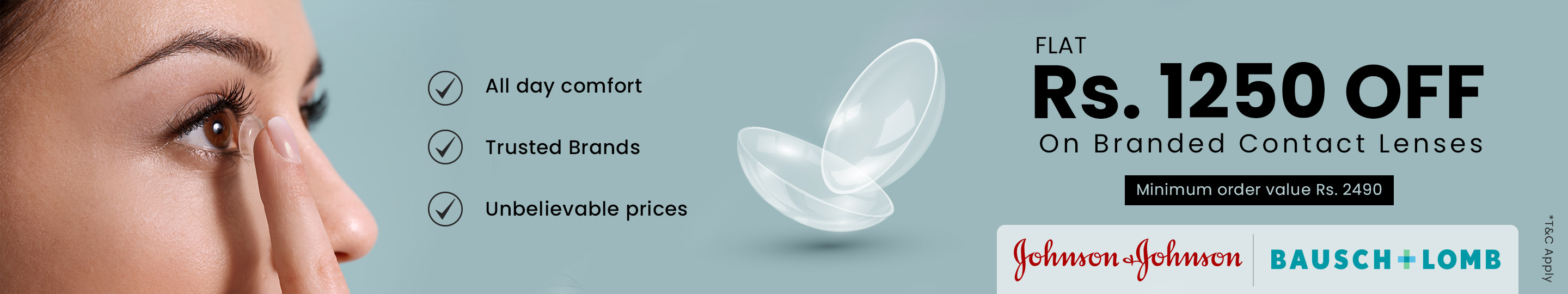 Get Flat 1250 Rs Off On Contact Lenses EyeMyEye