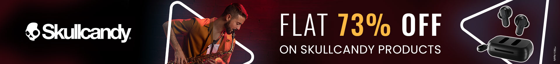 Home Offers Flat 73 Off On Skullcandy Products