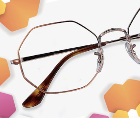 hexagon eyeglasses