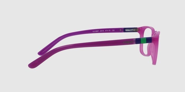  Light pink Full rim Wayfarer Eyeglasses for Kids