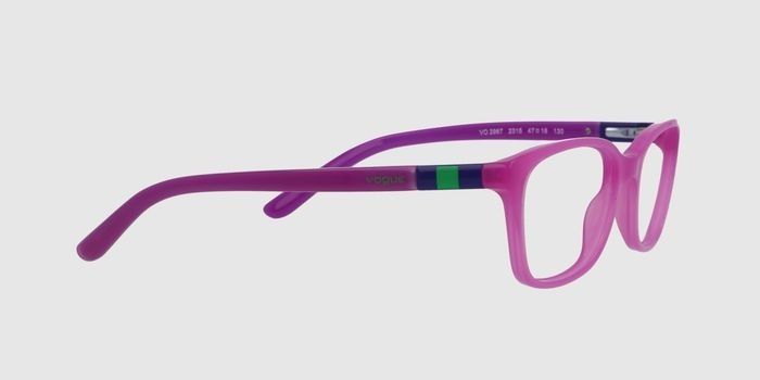  Light pink Full rim Wayfarer Eyeglasses for Kids
