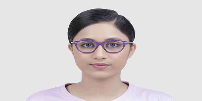  Indigo Full frame Cat eye Eyeglasses for Women