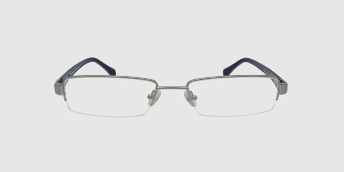  Silver Half rim Rectangle Eyeglasses for Women