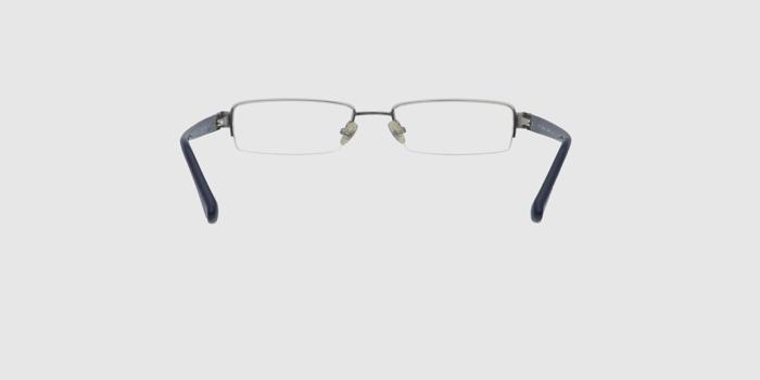  Silver Half rim Rectangle Eyeglasses for Women