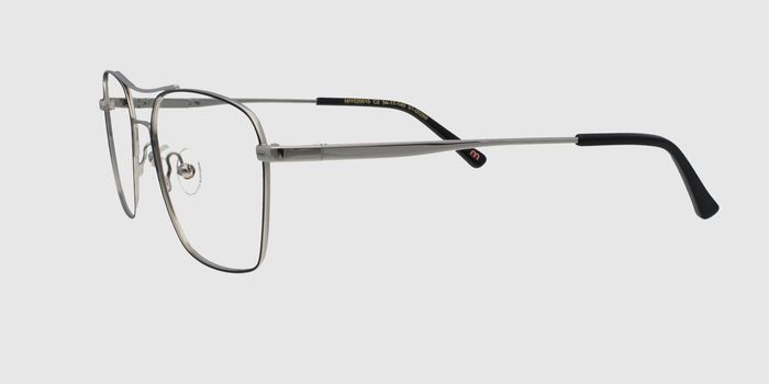  Silver Full rim Aviator Eyeglasses for Men