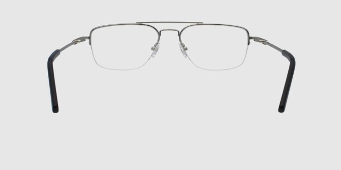  Silver Half rim Aviator Eyeglasses for Men