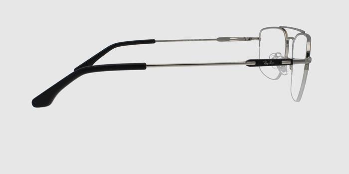  Silver Half rim Aviator Eyeglasses for Men