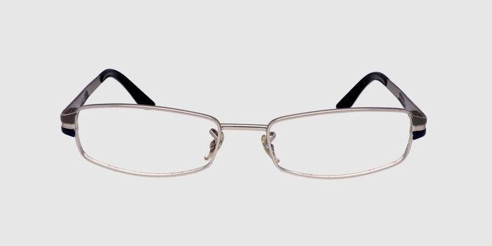  Silver Full frame Rectangle Eyeglasses for Women