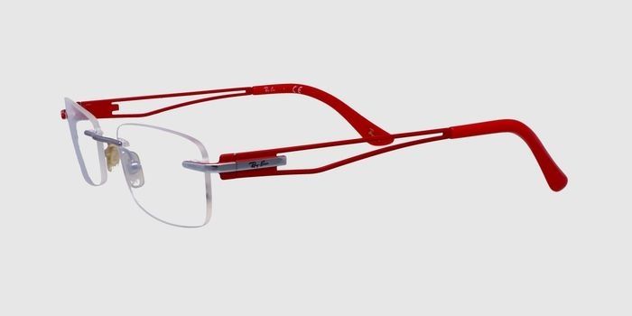  Silver Rimless Rectangle Eyeglasses for Men and Women