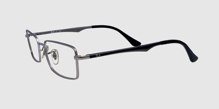  Silver Full frame Rectangle Eyeglasses for Men and Women