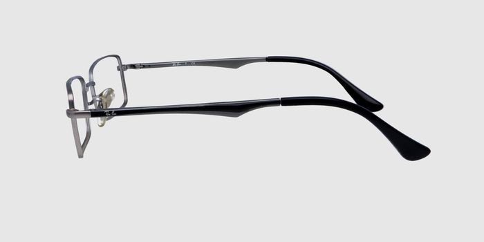  Silver Full frame Rectangle Eyeglasses for Men and Women