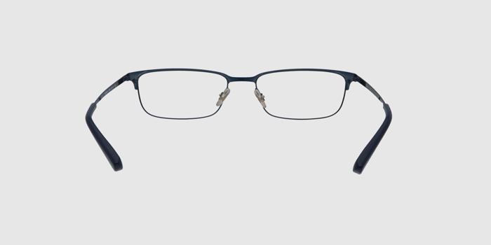  Silver Full frame Rectangle Eyeglasses for Men