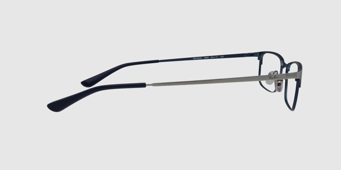  Silver Full frame Rectangle Eyeglasses for Men
