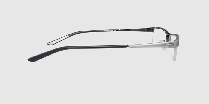  Silver Half rim Rectangle Eyeglasses for Women