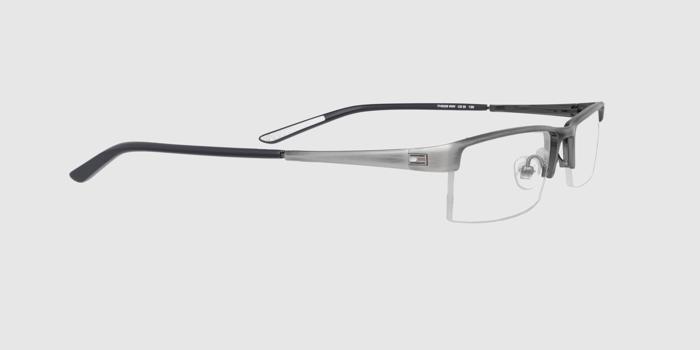  Silver Half rim Rectangle Eyeglasses for Women