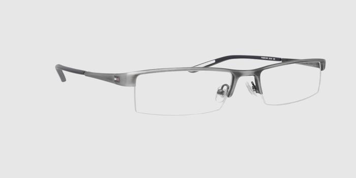  Silver Half rim Rectangle Eyeglasses for Women