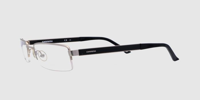  Silver Half rim Rectangle Eyeglasses for Men