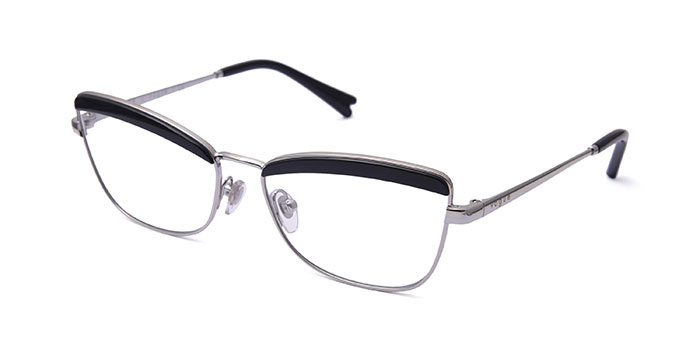 VOGUE 0VO4164 FORERUNNER Silver Full Frame Butterfly Eyeglasses for Women