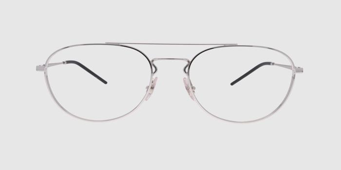  Silver Full frame Aviator Eyeglasses for Men