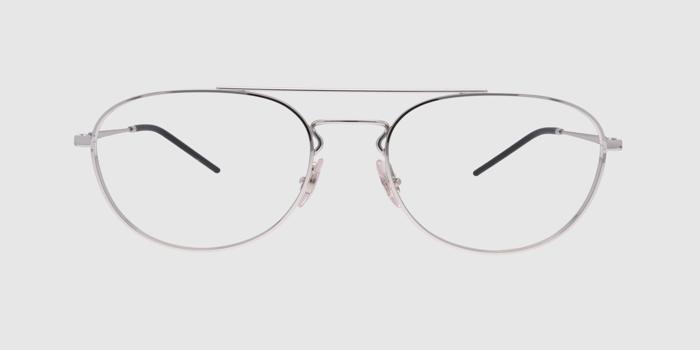  Silver Full frame Aviator Eyeglasses for Men