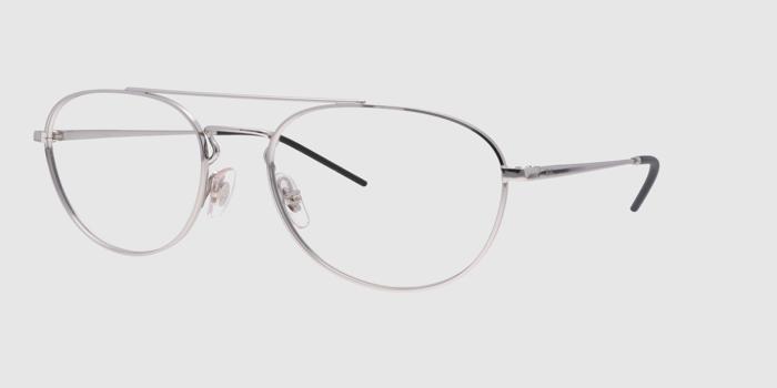  Silver Full frame Aviator Eyeglasses for Men