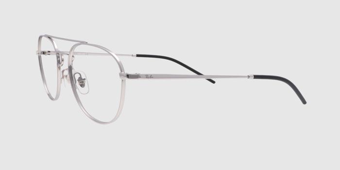  Silver Full frame Aviator Eyeglasses for Men