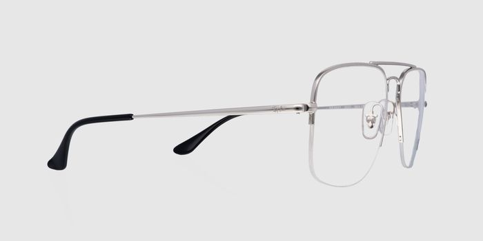  Silver Half rim Wayfarer Eyeglasses for Men
