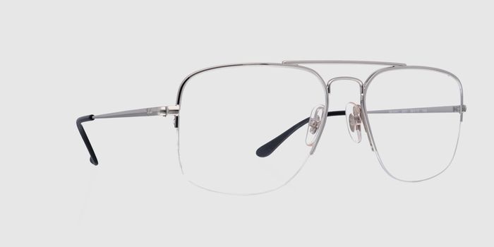  Silver Half rim Wayfarer Eyeglasses for Men