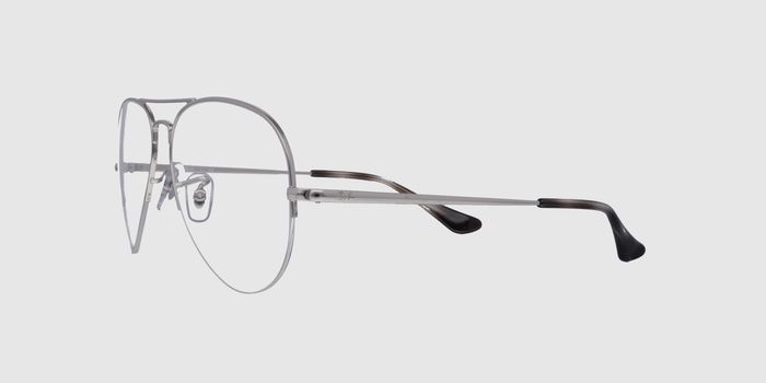  Silver Half rim Aviator Eyeglasses for Men and Women