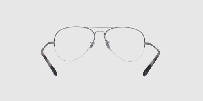  Silver Half rim Aviator Eyeglasses for Men and Women