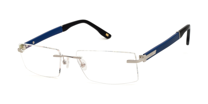 KILLER Silver Rimless Rectangle Eyeglasses for Men and Women