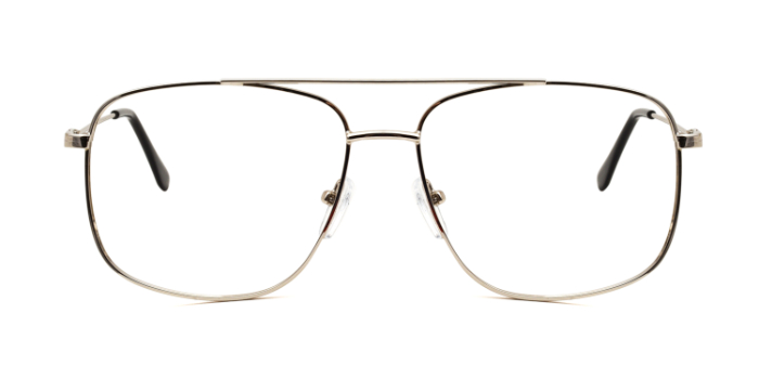 MIRAR by EyeMyEye E10C10738 Silver Full Frame Square Eyeglasses for Men and Women