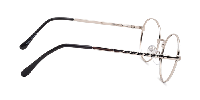  Silver Full Frame Round Computer Glasses for Men and Women