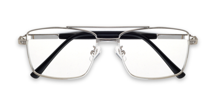  Silver Full Frame Wayfarer Eyeglasses for Men and Women