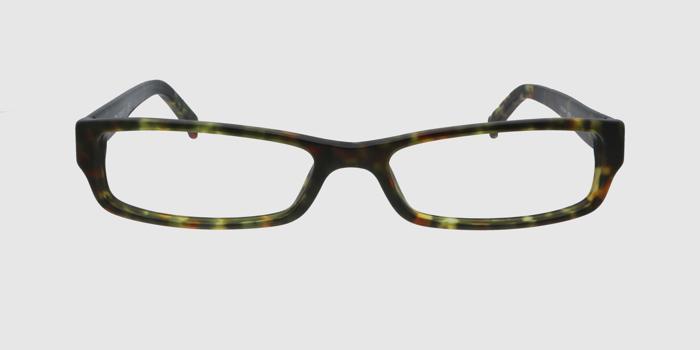  Dark sea green Full frame Rectangle Eyeglasses for Women