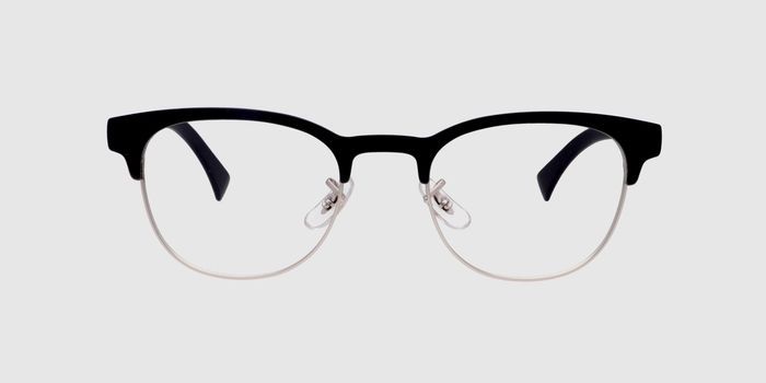  Black Full frame Oval Eyeglasses for Women