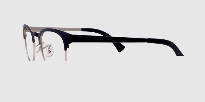  Black Full frame Oval Eyeglasses for Women