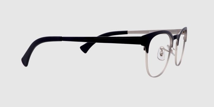  Black Full frame Oval Eyeglasses for Women