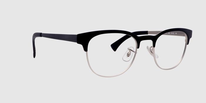  Black Full frame Oval Eyeglasses for Women