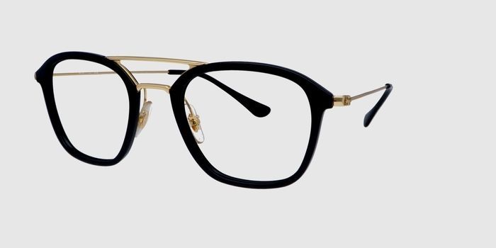  Black Full frame Square Eyeglasses for Men and Women