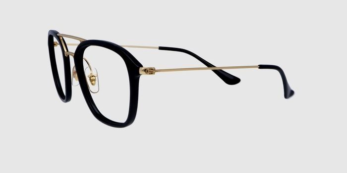  Black Full frame Square Eyeglasses for Men and Women