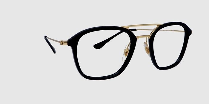  Black Full frame Square Eyeglasses for Men and Women