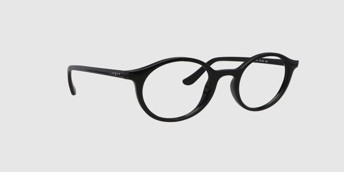  Black Full frame Round Eyeglasses for Women