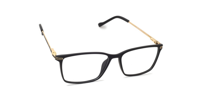 KILLER Black Full Frame Rectangle Eyeglasses for Men and Women