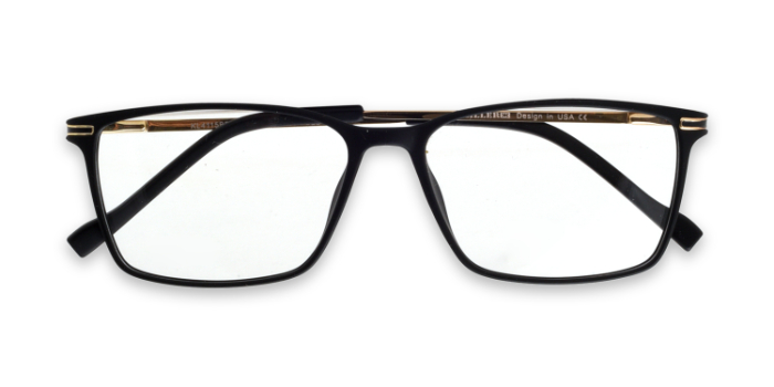 KILLER Black Full Frame Rectangle Eyeglasses for Men and Women