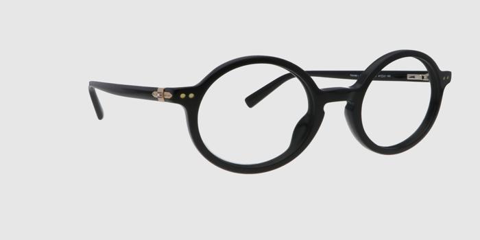  Black Full frame Round Eyeglasses for Men and Women
