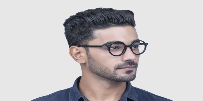  Black Full frame Round Eyeglasses for Men and Women