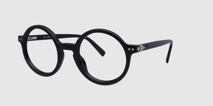  Black Full frame Round Eyeglasses for Men and Women