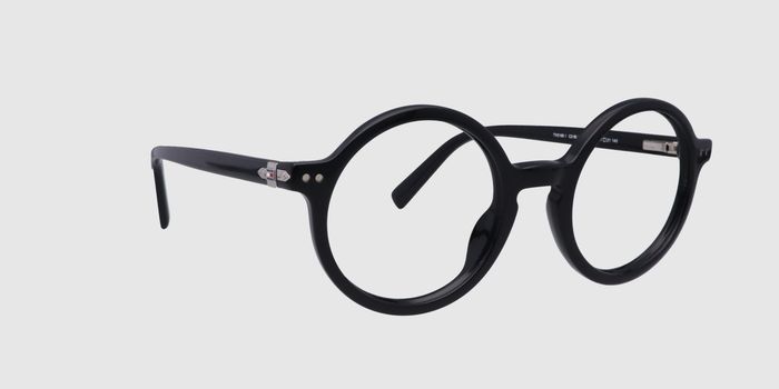  Black Full frame Round Eyeglasses for Men and Women