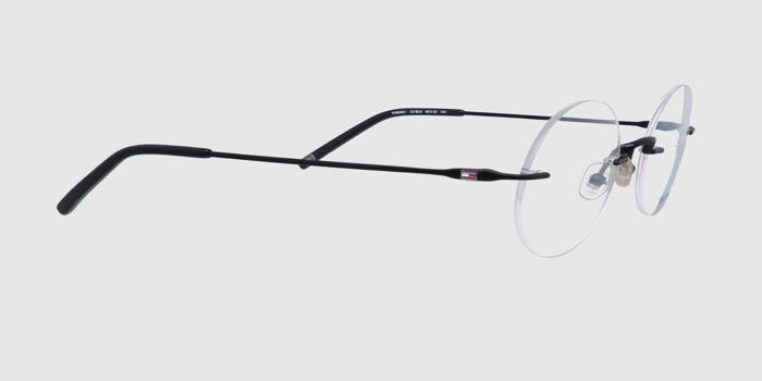  Black Rimless Round Eyeglasses for Men and Women
